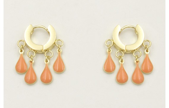 Pendientes acero inoxidable con cierre de arandela