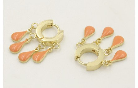 Pendientes acero inoxidable con cierre de arandela