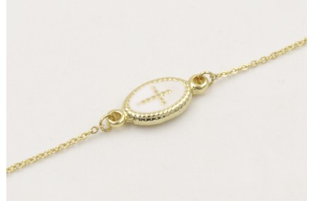 Pulsera de acero inoxidable con cadena de eslabón 