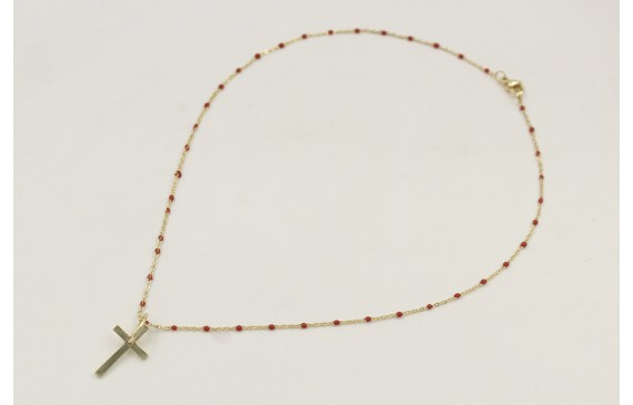 Solitario acero inoxidable cadena eslabón pequeño 