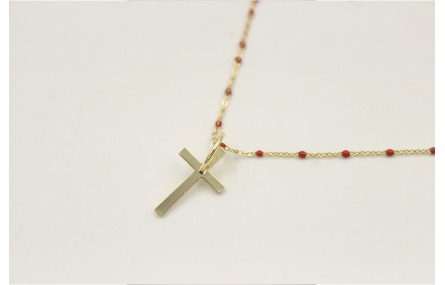 Solitario acero inoxidable cadena eslabón pequeño 