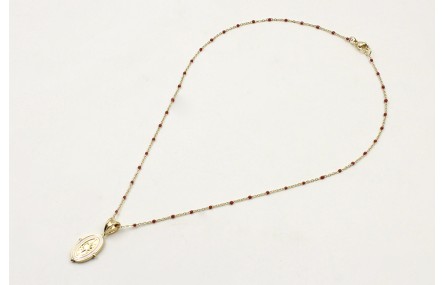 Solitario acero inoxidable cadena eslabón pequeño 