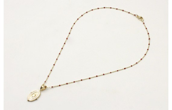 Solitario acero inoxidable cadena eslabón pequeño 