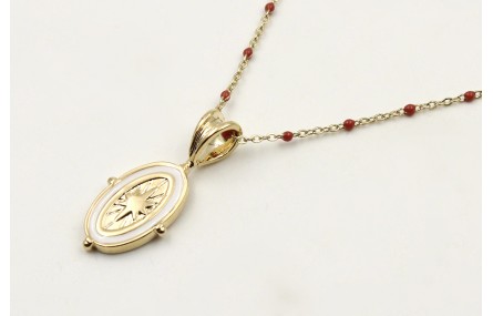 Solitario acero inoxidable cadena eslabón pequeño 