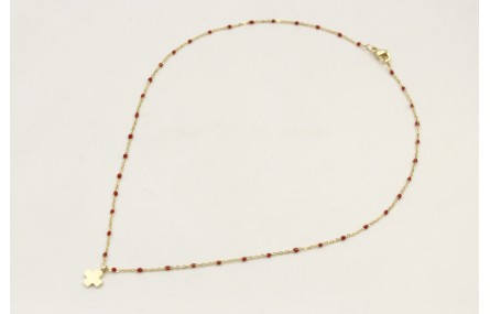 Solitario acero inoxidable cadena eslabón pequeño 