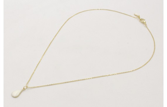 Solitario de acero inoxidable con cadena de eslabó