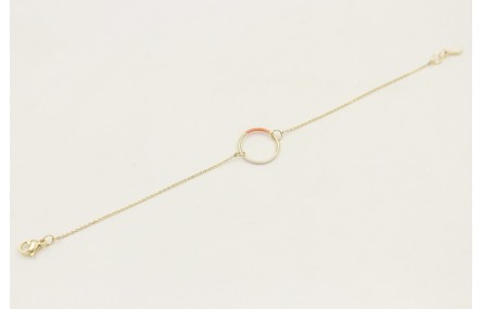 Pulsera de acero inoxidable con cadena de eslabón 