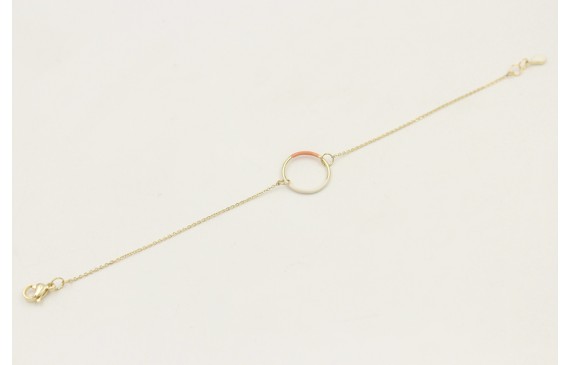 Pulsera de acero inoxidable con cadena de eslabón 