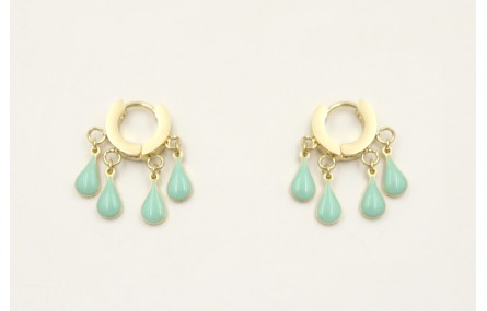 Pendientes acero inoxidable con cierre de arandela