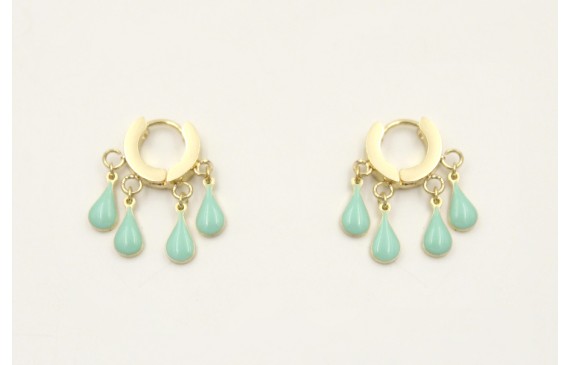 Pendientes acero inoxidable con cierre de arandela