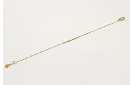 Pulsera de acero inoxidable con cadena de eslabón 