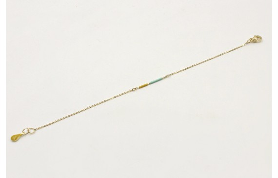 Pulsera de acero inoxidable con cadena de eslabón 