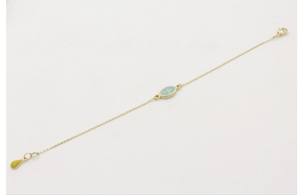 Pulsera de acero inoxidable con cadena de eslabón 