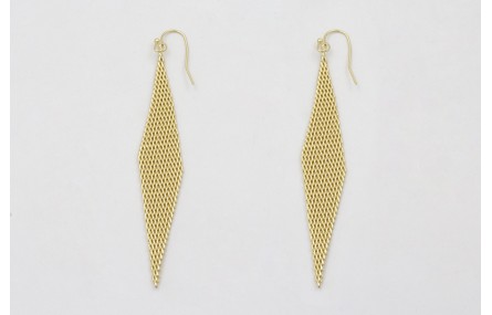 Pendientes perno sencillo con pieza de maya forma 