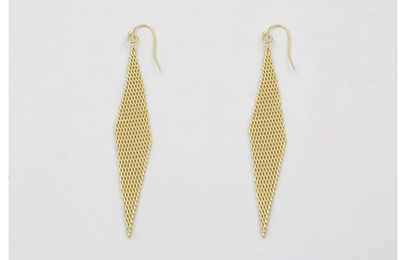 Pendientes perno sencillo con pieza de maya forma 