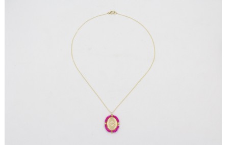 Collar acero inoxidable cadena eslabón pequeño con