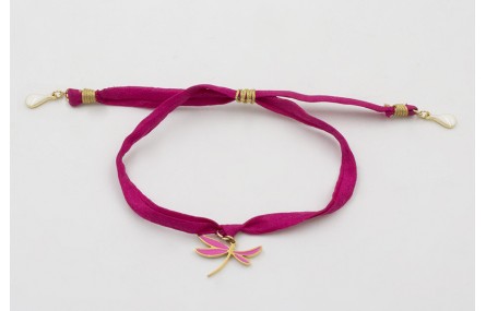 Pulsera acero inoxidable de cinta seda natural cos