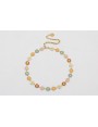 Collar acero inoxidable cadena de margaritas esmal