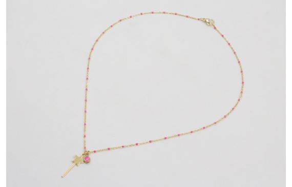 Collar acero inoxidable cadena de eslabón micro es