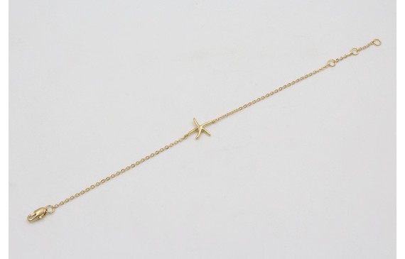 Pulsera ORO 18K-3 micras cadena eslabón pequeño y 