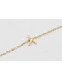 Pulsera ORO 18K-3 micras cadena eslabón pequeño y 