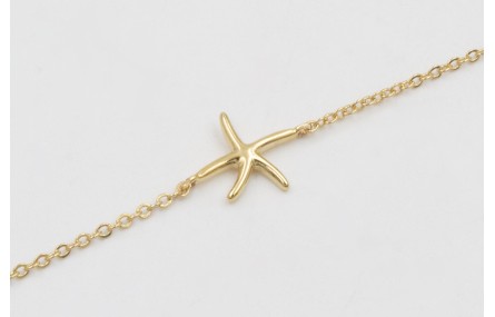 Pulsera ORO 18K-3 micras cadena eslabón pequeño y 