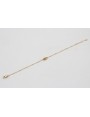 Pulsera ORO 18K-3 micras cadena micro bola y entre