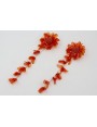 Pendientes extra largos flores de lesntejuelas ova