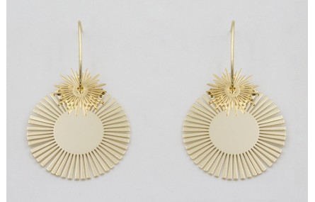 Pendientes acero inoxidable anzuelo con estrella y