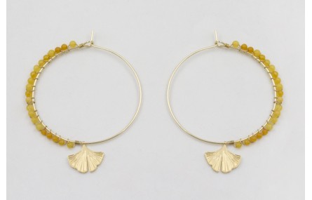 Pendientes acero inoxidable aro grande con colgant