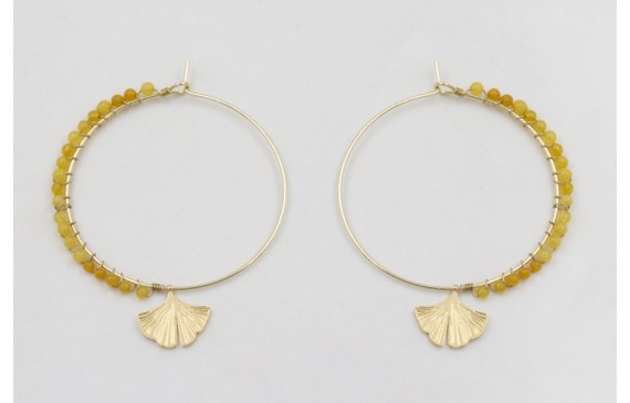 Pendientes acero inoxidable aro grande con colgant