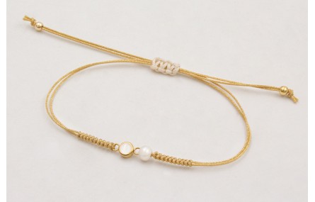 Pulsera nudo serpiente con entrepieza de ACERO bla