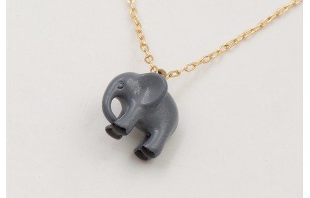 Solitario cadena eslabón pequeño dorado con colgan