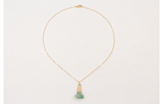 Collar cadena eslabón pequeño con colgante capuchó