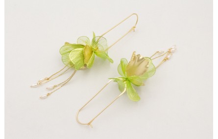 Pendiestes perno eslabón alargado con colgante flo