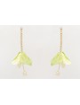 Pendientes cadena strass cristal opal con campanil