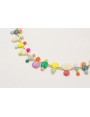 Collar esmaltitos de colores con cadena eslavón ov