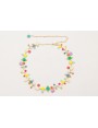 Collar esmaltitos de colores a 2 alturas con caden