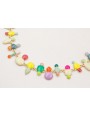 Collar esmaltitos de colores a 2 alturas con caden