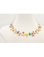 Collar esmaltitos de colores a 2 alturas con caden