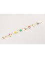 Pulsera con esmaltitos de colores con arandelas gr