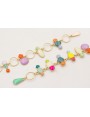 Pulsera esmaltitos de distintos colores rematada c