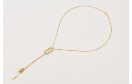 Collar ACERO INOX. Con cadena eslabón ovalado con 