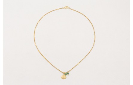 Solitario HACER INOX. Con cadena eslabón plano con