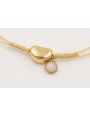 Pulsera ACERO INOX. Hilo metalico color dorado con