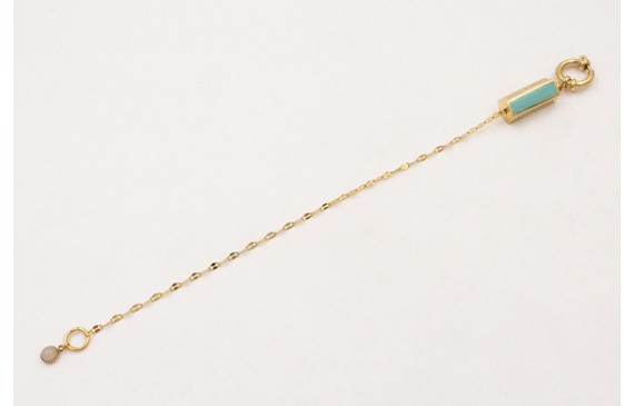 Pulsera ACERO INOX. Cadena eslabón ovalado con tub