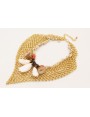 Collar malla pico con colgante scaracolas bordes d