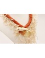 Collar discos tallo coral con ramas de coral abalo