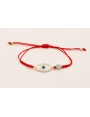 Pulsera hilo rojo con nudo serpiente, pieza ojo tu