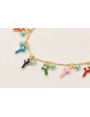 Pulsera cadena estrellas con ojos turcos y colgand